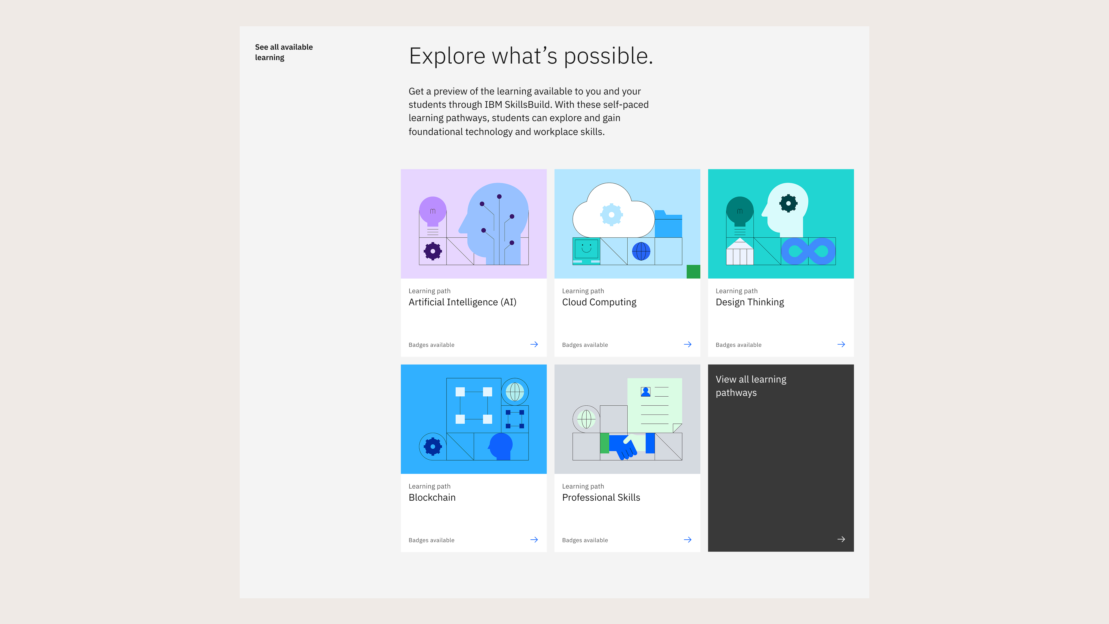 IBM SkillsBuild — explore