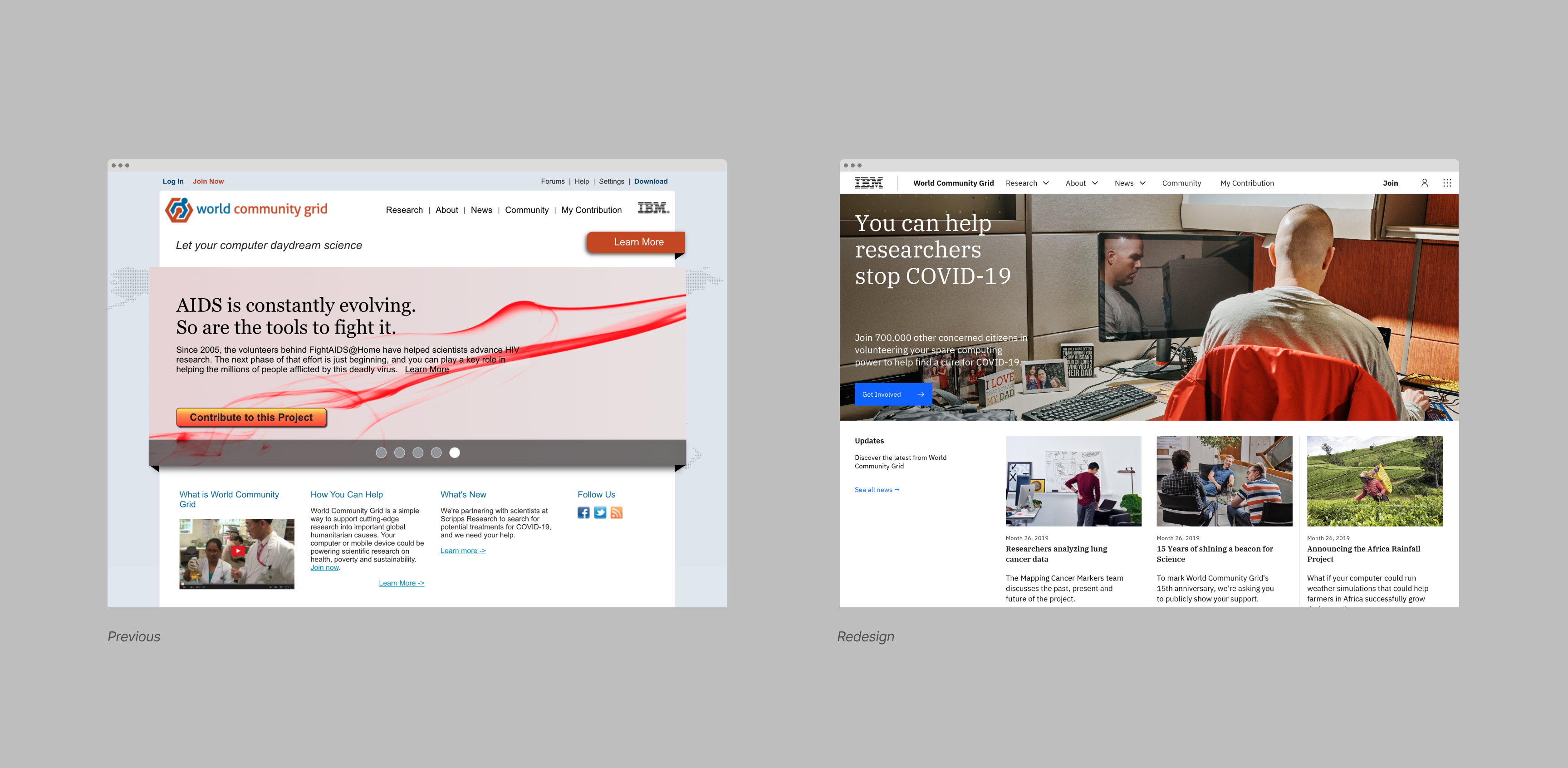 World Community Grid — digital design