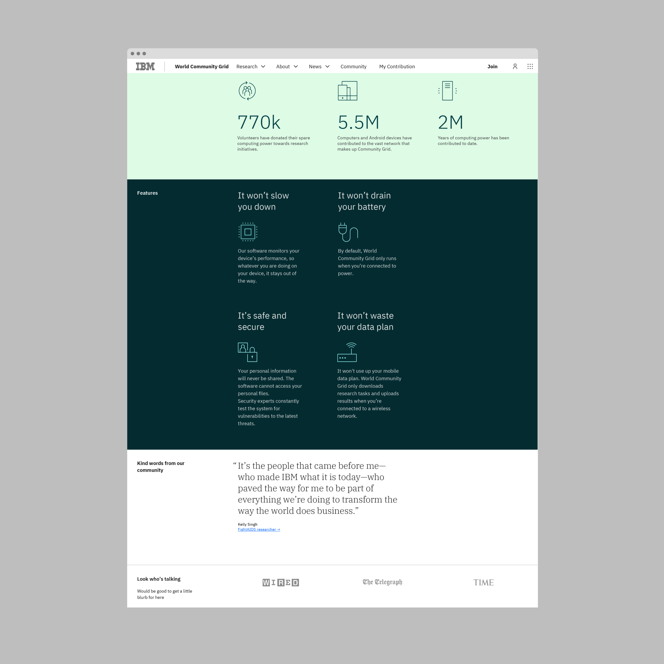 World Community Grid — digital design